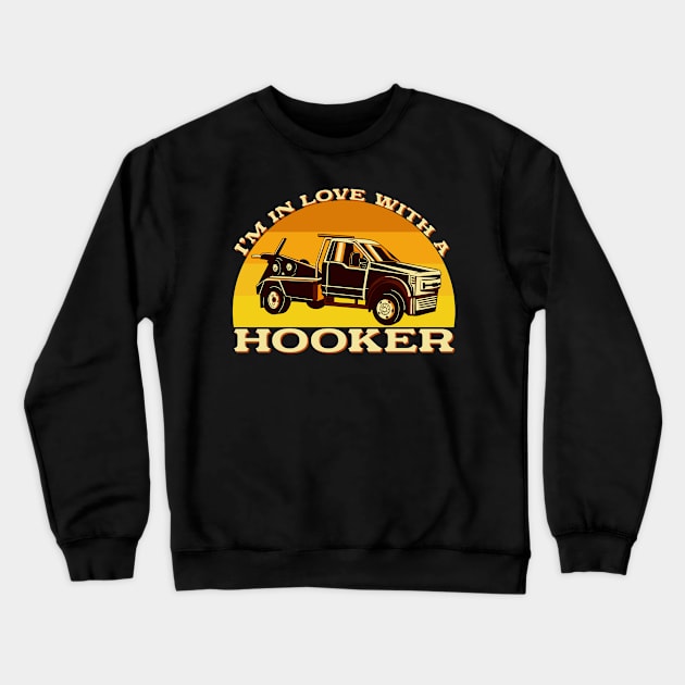 Tow Trucker Operator Crewneck Sweatshirt by Emmi Fox Designs